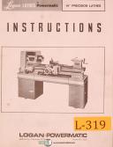 Logan-Logan 14\", Powermatic Lathe, Instructions Manual-14\"-01